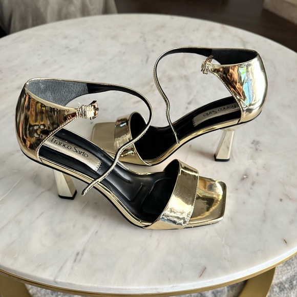 Franco Sarto metallic gold heels - Picture 1 of 13